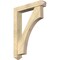 Ekena Millwork Westlake Arts and Crafts Rough Sawn Bracket w/ Offset Brace, Douglas Fir, 6"W x 32"D x 44"H BKT0604X32X44WTL03RDF - alternate 1